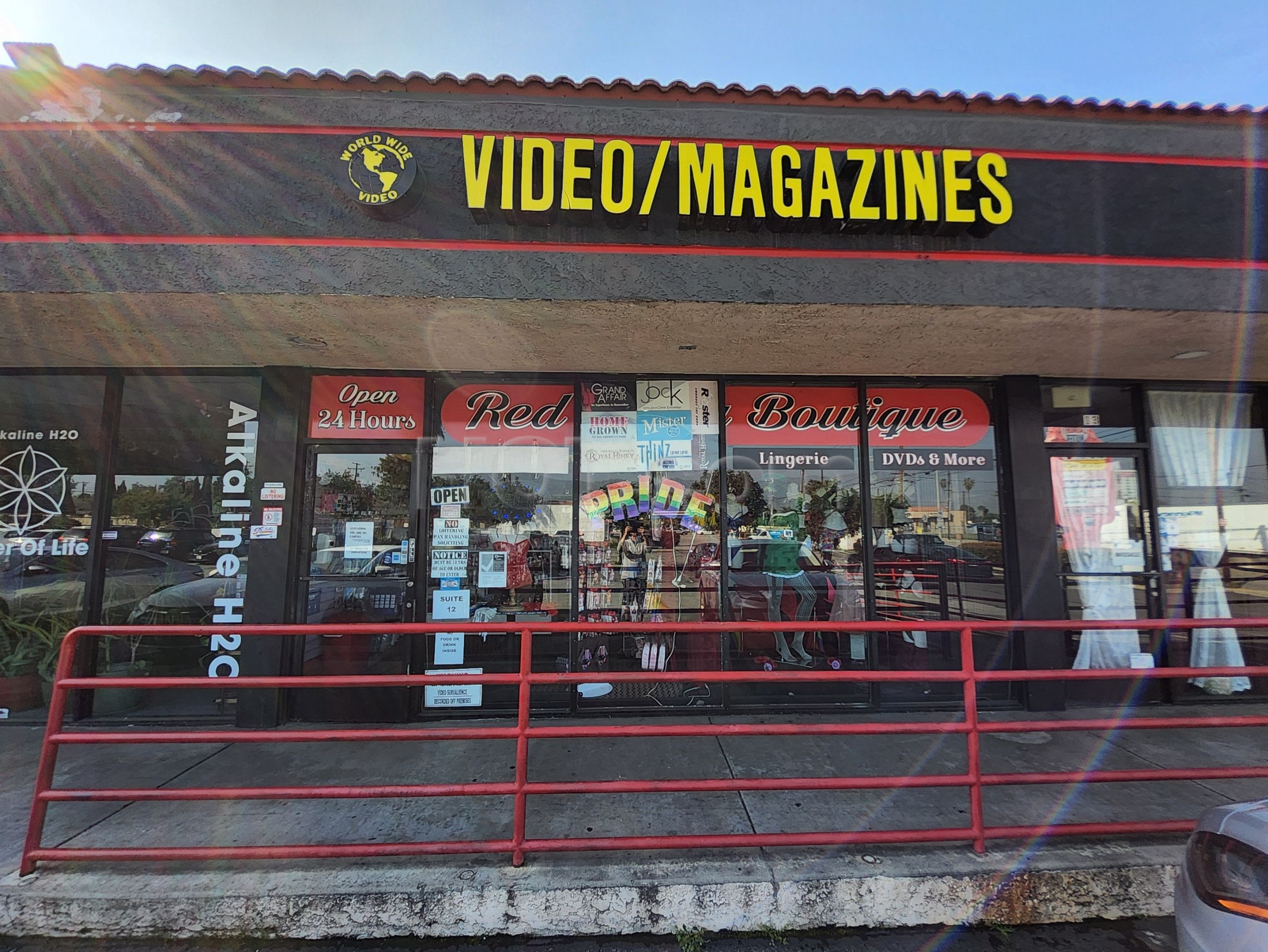 Azusa, California World Wide Video's Red Panties Boutiques