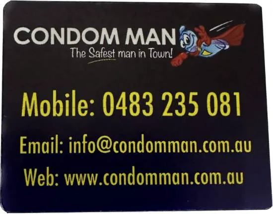 Escorts Perth, Australia Condomman for all your safe sex products free delivery