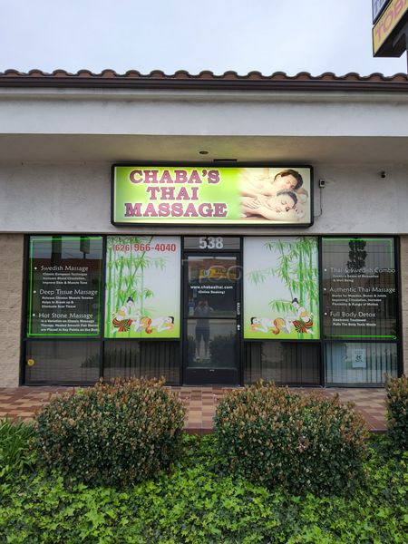 Massage Parlors West Covina, California Chaba's Thai Massage