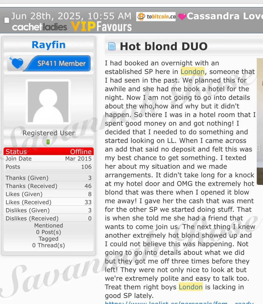 Escorts Hamilton, Ontario Savannah Rose