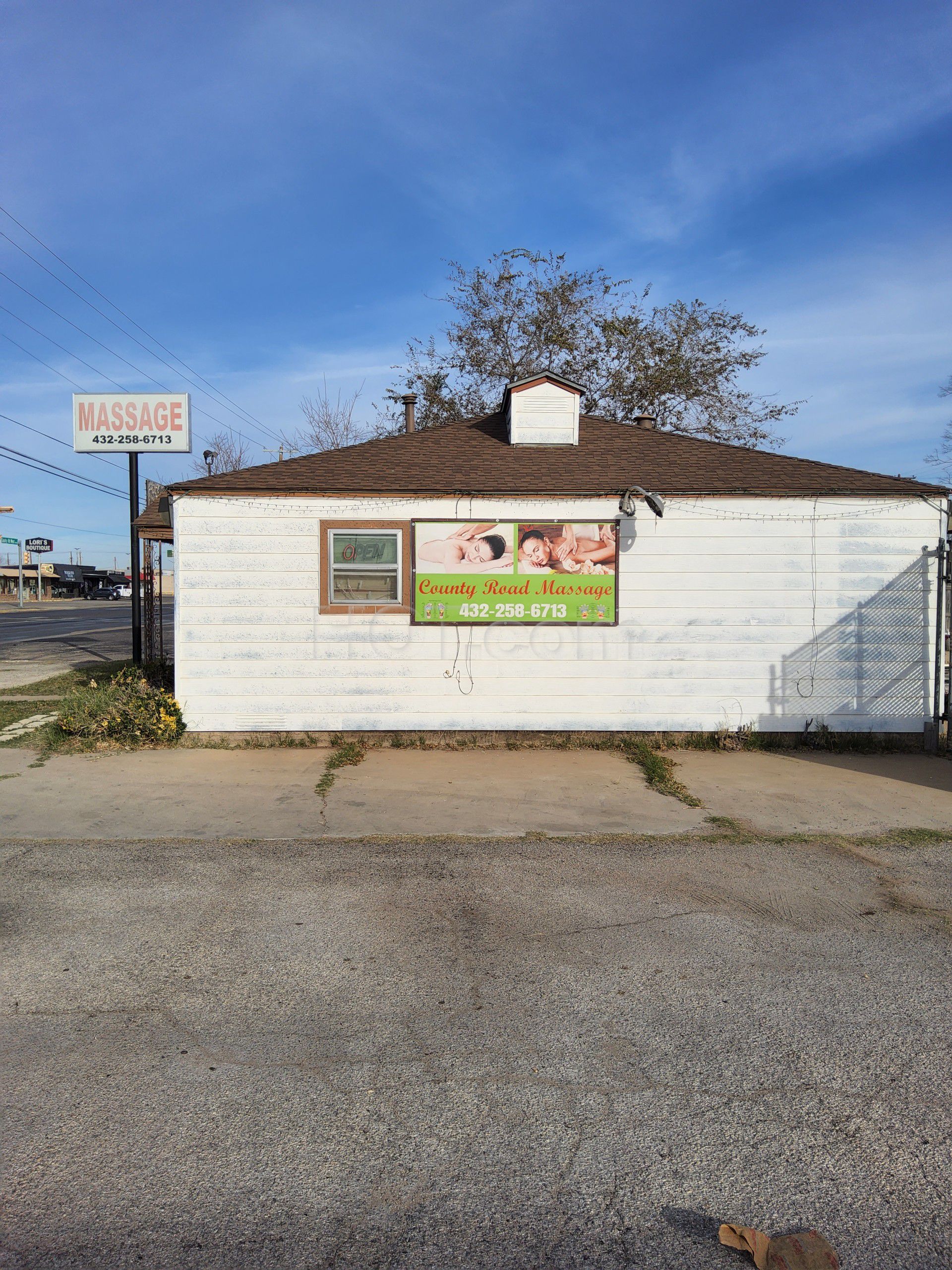 Odessa, Texas County Road Massage