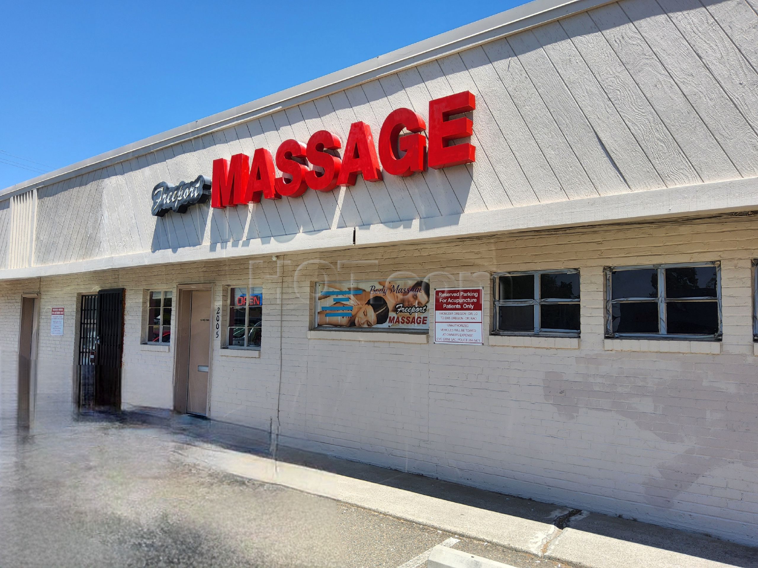 Sacramento, California Freeport Massage